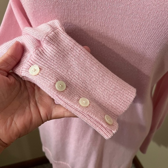 Lauren Ralph Lauren Pink Cowl Neck Sweater Sz S - Picture 3 of 5